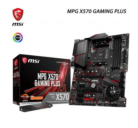 MAINBOARD (เมนบอร์ด) AM4 MSI MPG X570 GAMING PLUS ประกัน 3 ปี