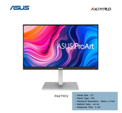 MONITOR (จอมอนิเตอร์) ASUS PROART PA279CV - 27" IPS 4K SPEAKERS USB-C 3Y 3M