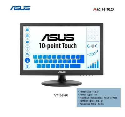 MONITOR (จอมอนิเตอร์) ASUS VT168HR 15.6" TN TOUCH 3Y 3M