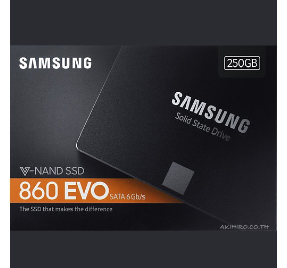 250GB SSD (เอสเอสดี) SAMSUNG 860 EVO SATA III 2.5" (MZ-76E250BW) 5Y