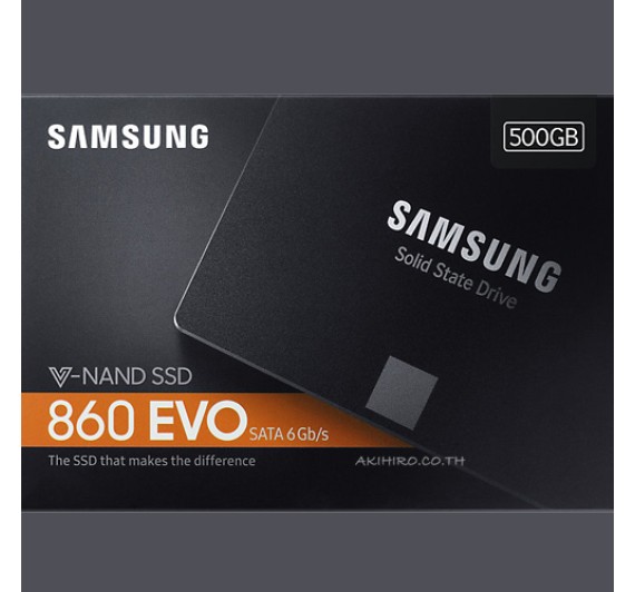 500GB SSD (เอสเอสดี) SAMSUNG 860 EVO SATA III 2.5" (MZ-76E500BW) 5Y